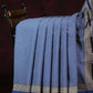 Blue Colored Block Print Cotton Saree By Gayathri Reddy Designer Studio | Swadesiicart