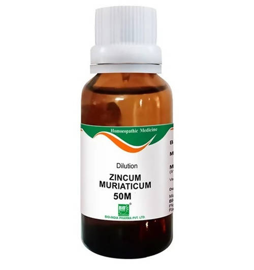 Bio India Homeopathy Zincum Muriaticum Dilution | Swadesiicart