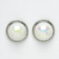 NVR Women's Silver Plated Circular Stud Earrings | Swadesiicart