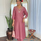 The52 Gajri Women's Beautiful Embroidered Rayon Fabric with Straight Kurta, Pant and Dupatta Set - Swadesiicart