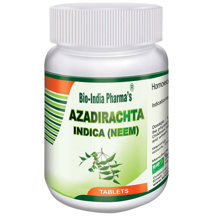 Bio India Homeopathy Azadirachta Indica (Neem) Tablets | Swadesiicart