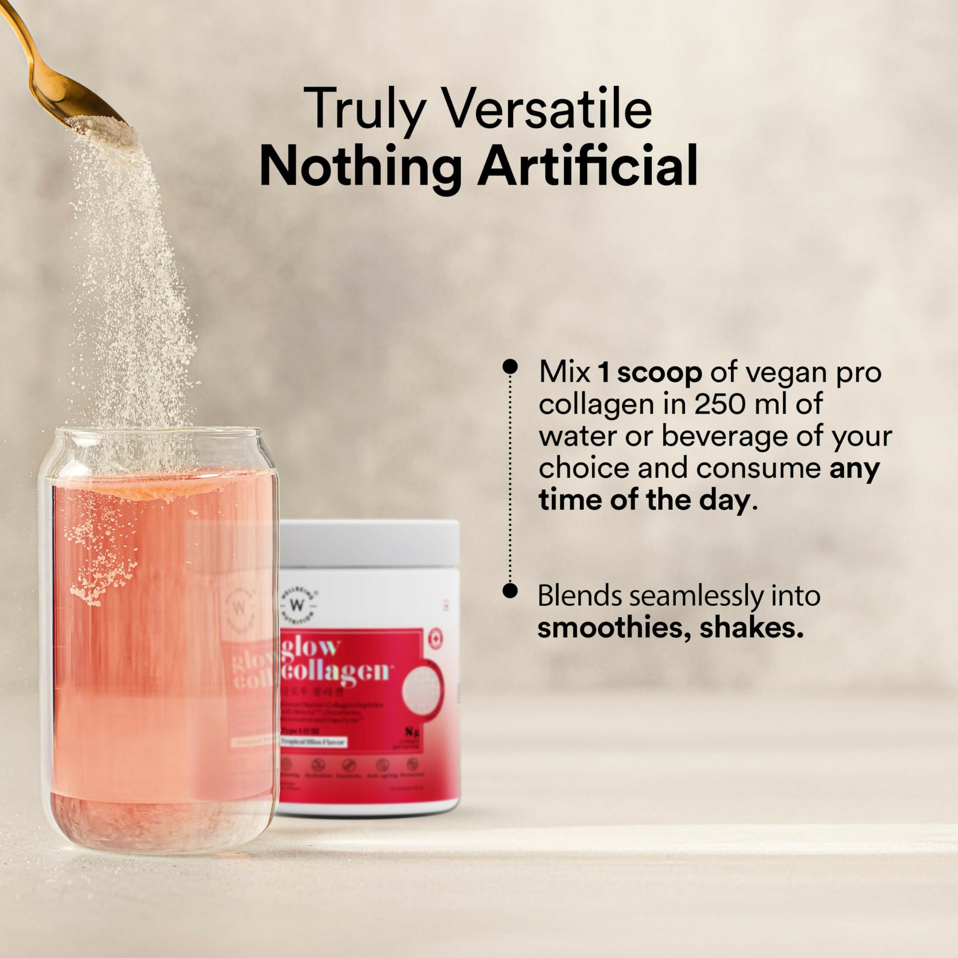 Wellbeing Nutrition Glow Korean Marine Collagen Peptides & Organic Apple Cider Vinegar with 2X Mother Combo - Swadesiicart