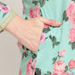 Ahalyaa Women Green Floral Printed Regular Kurta Churidar Set & With Dupatta | Swadesiicart