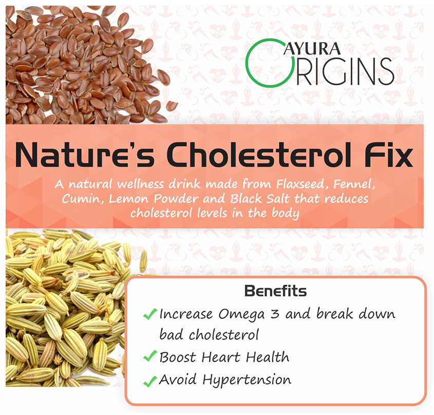 Ayura Origins Nature's Cholesterol Fix Powder - Swadesiicart