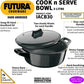 Hawkins Futura Hard Anodized Bowl 3 L with Lid (IACB30) - Swadesiicart