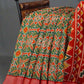 Combo of Parrot Green and Red Patola Print Semi Chanderi Saree By Gayathri Reddy Designer Studio | Swadesiicart