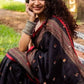 GoSriKi Women's Jute Silk Saree With Blouse Piece