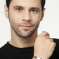 NVR Men Silver Stainless Steel Cuff Bracelet - Swadesiicart