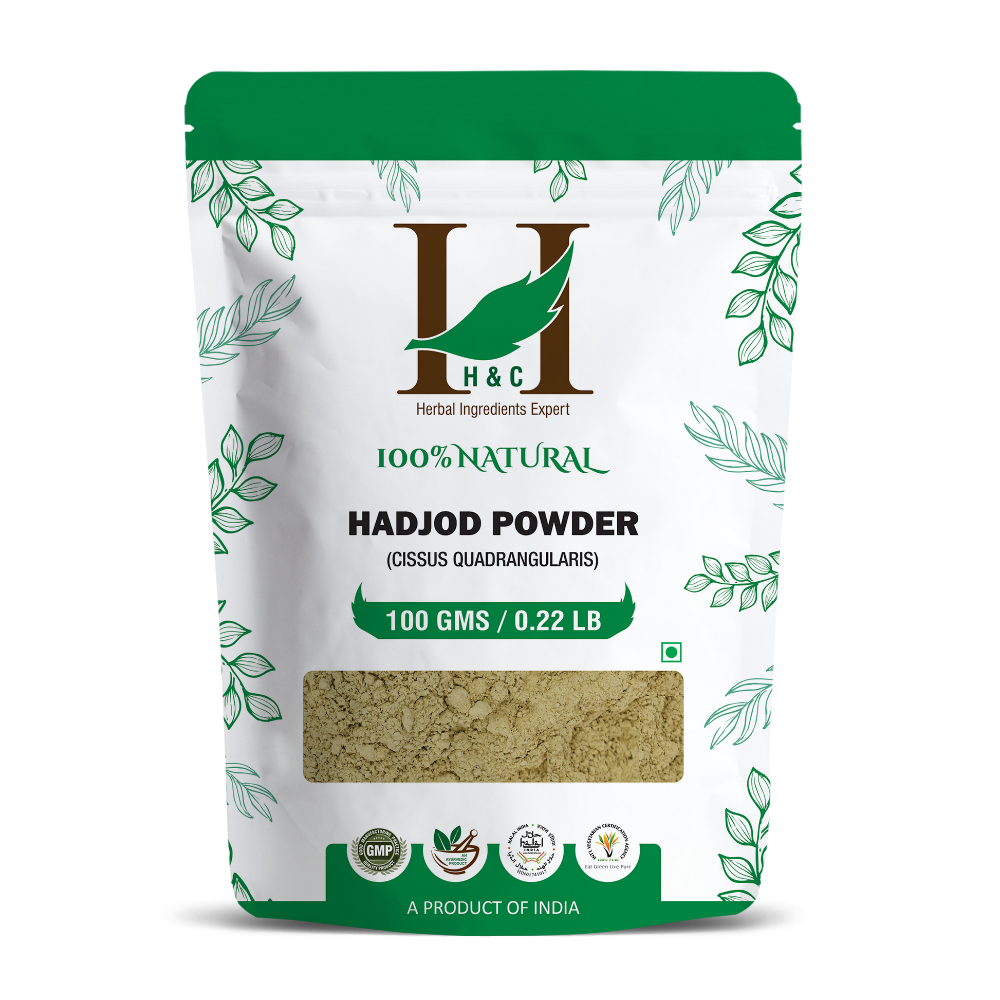 H&C Herbal Hadjod Powder - Just Jaivik