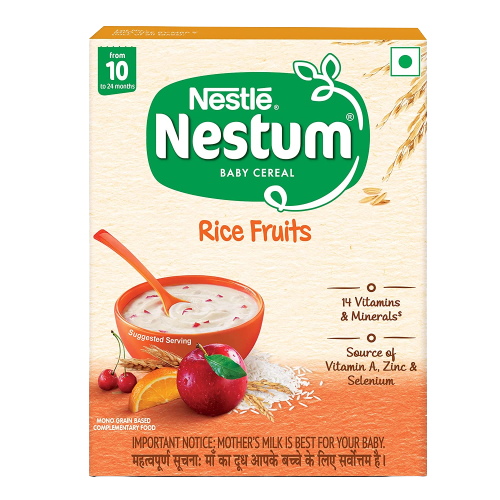 Nestle Nestum Baby Cereal-Rice Fruits (10 to 24 Months) - Swadesiicart