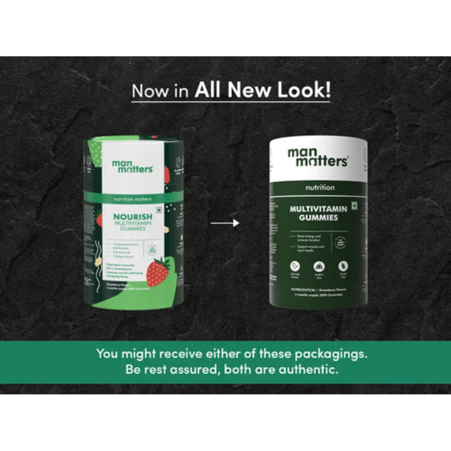 Man Matters Multivitamin Gummies For Men - Strawberry Flavor - Swadesiicart