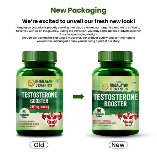 Himalayan Organics Plant Based Testosterone Booster Vegetarian Capsules | Swadesiicart