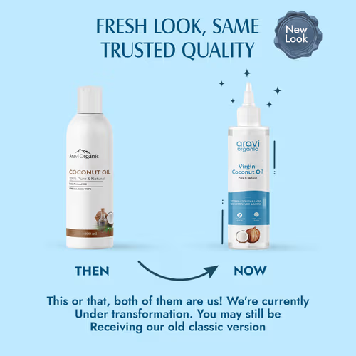 Aravi Organic 100% Pure Extra Virgin Cold Pressed Coconut Oil | Swadesiicart