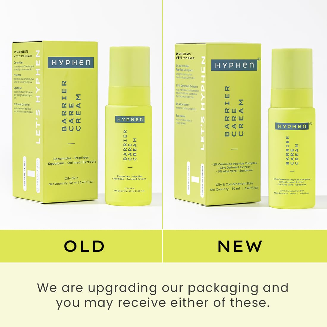 Hyphen By Kriti Sanon Barrier Care Face Cream Moisturizer For Oily & Skin Combination | Swadesiicart