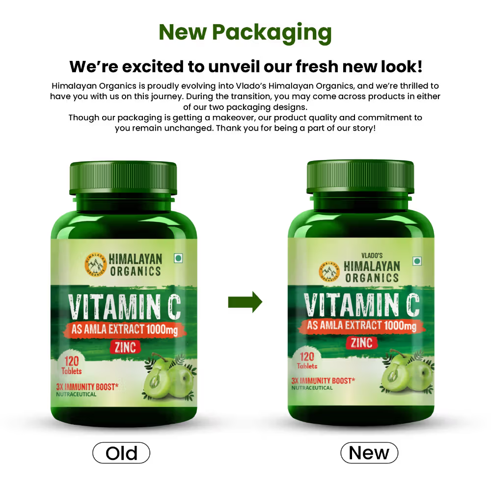 Himalayan Organics Vitamin C 1000 mg Tablets | Swadesiicart