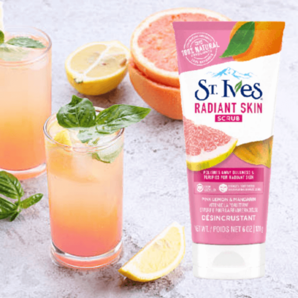 St. Ives Radiant Skin Pink Lemon and Mandarin Orange Scrub - Swadesiicart