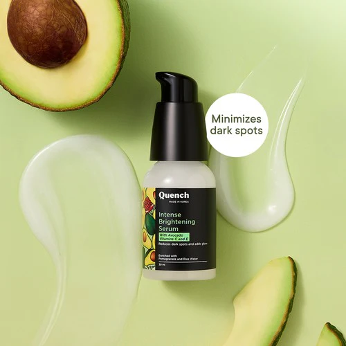Quench Botanics Bravocado Intense Brightening Korean Serum for Pigmentation and Dark Spots, For All Skin Types - Korean Skincare | Swadesiicart