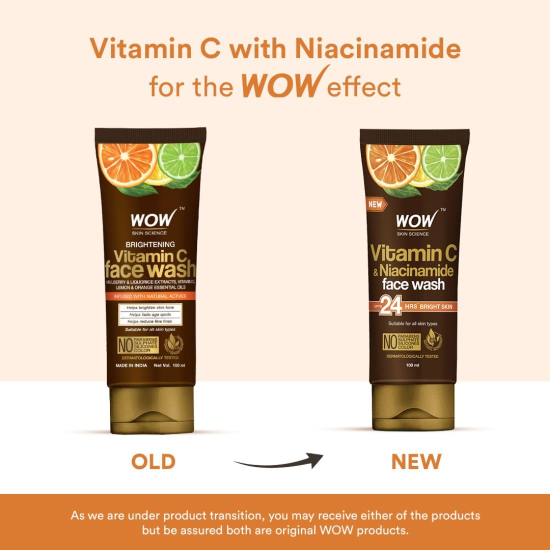 Wow Skin Science Brightening Vitamin C Face Wash - Swadesiicart