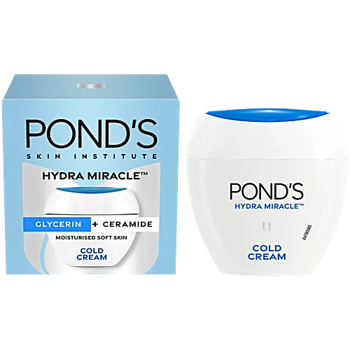 Pond's Hydra Miracle Glycerin+Ceramide Moisturised Soft Skin Cold Cream | Swadesiicart