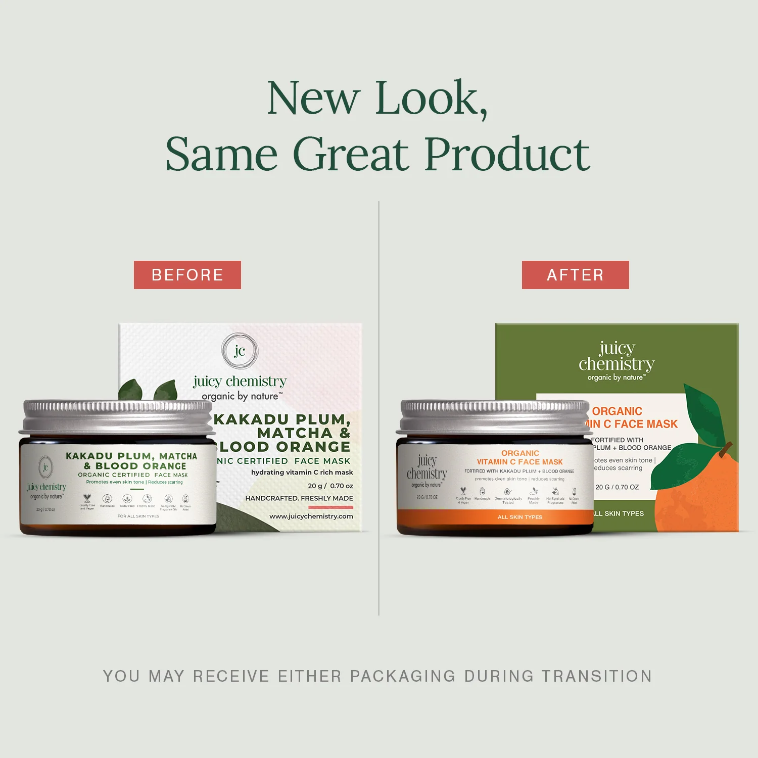 Juicy Chemistry Kakadu Plum, Matcha & Blood Orange Face Mask | Swadesiicart