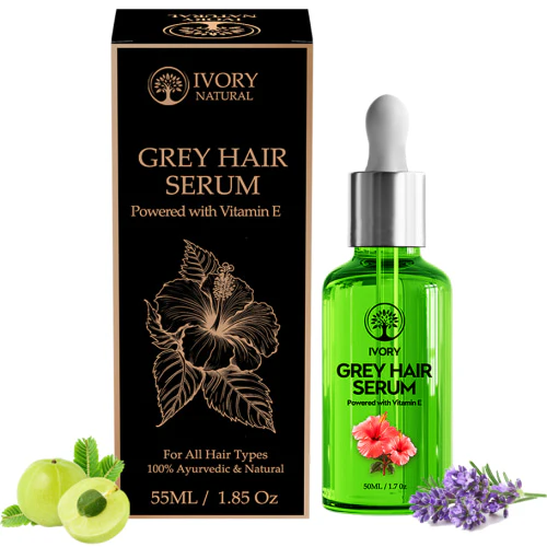 Ivory Natural Grey Hair Serum - Restore Natural Hair Color | Swadesiicart