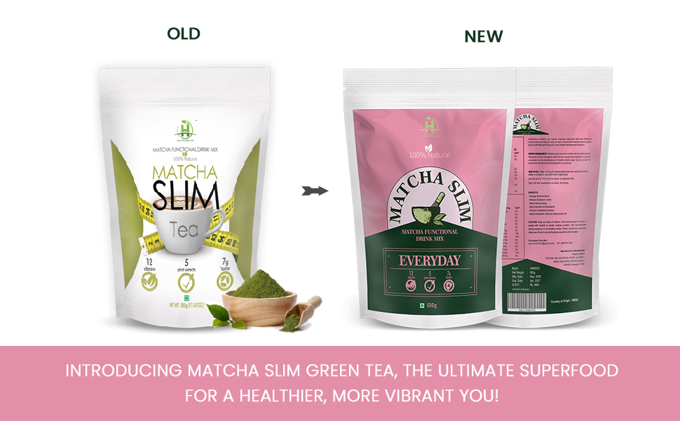 Healthy Nutrition Matcha Slim Green Tea | Swadesiicart