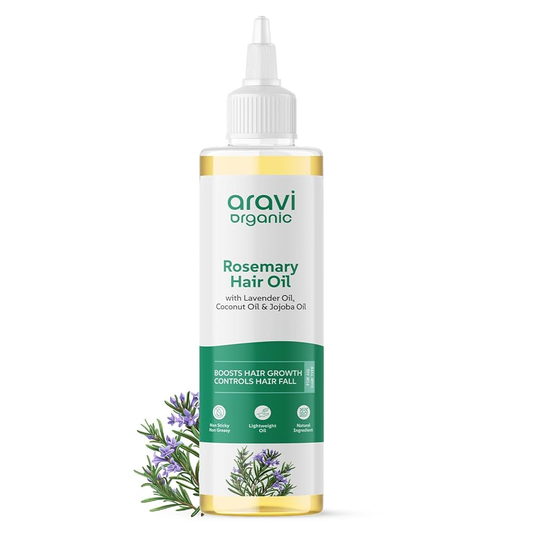 Aravi Organic Rosemary Lavender Hair Growth Hair Oil | Swadesiicart