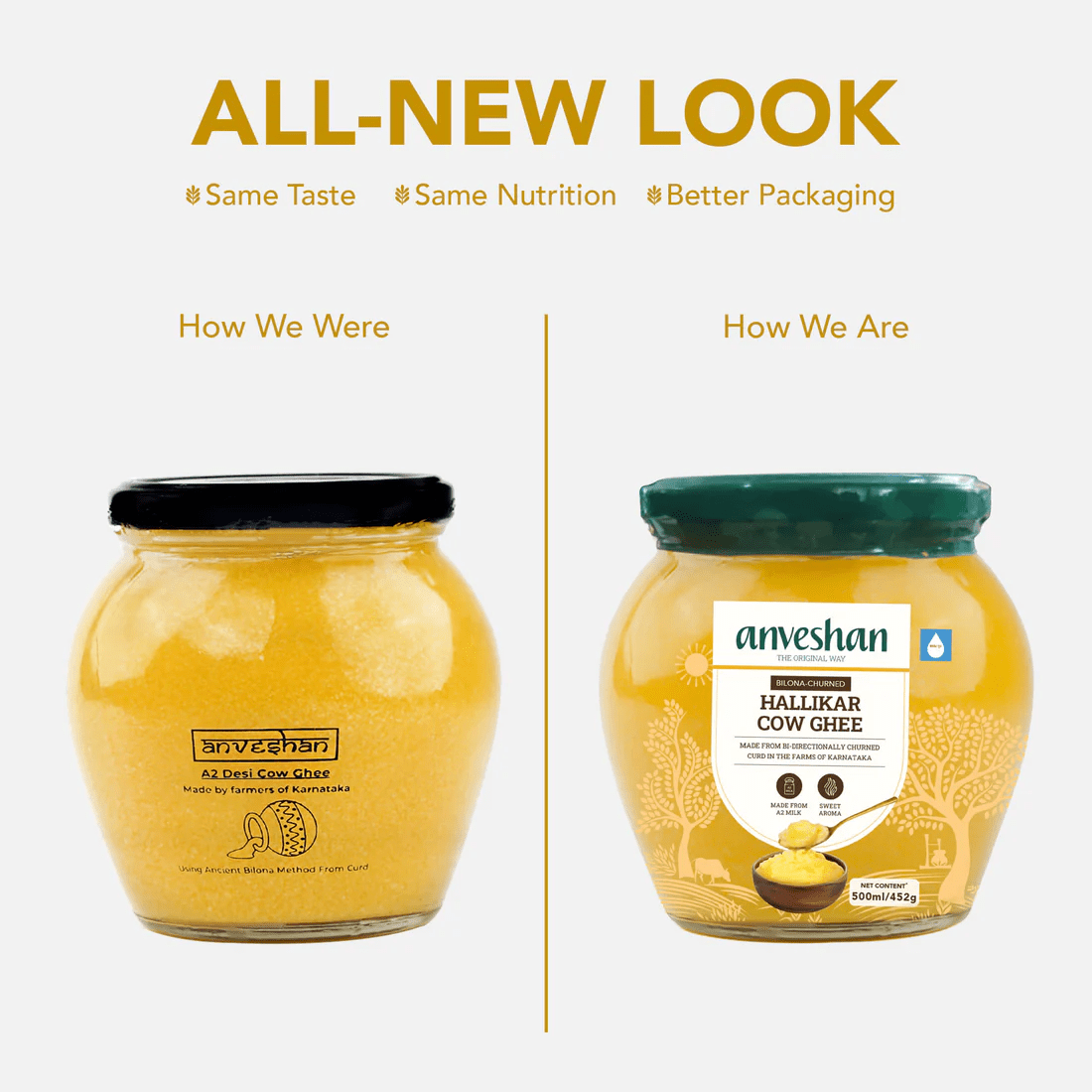 Anveshan A2 Desi Cow Ghee | Pure, Natural & Healthy Ghee | A2 Gir Cow Ghee - Swadesiicart