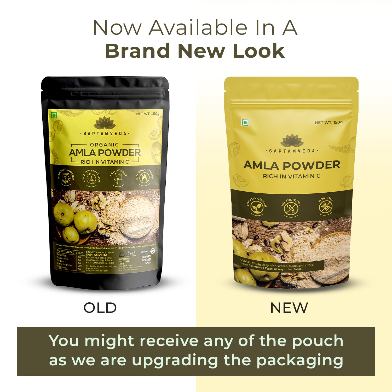 Saptamveda Organic Amla Powder - Swadesiicart