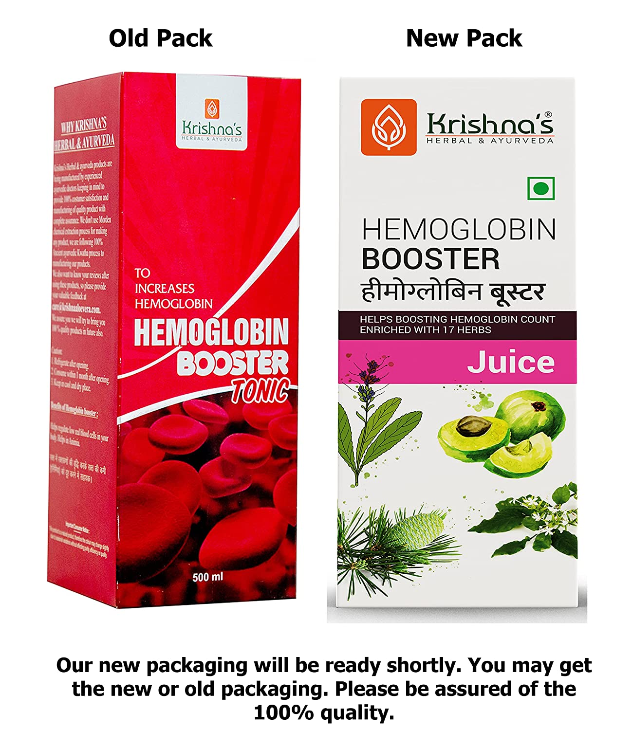 Krishna's Herbal & Ayurveda Hemoglobin Booster Tonic - Swadesiicart