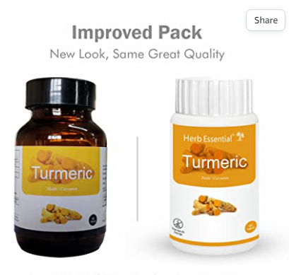 Herb Essential Turmeric Tablets - Swadesiicart