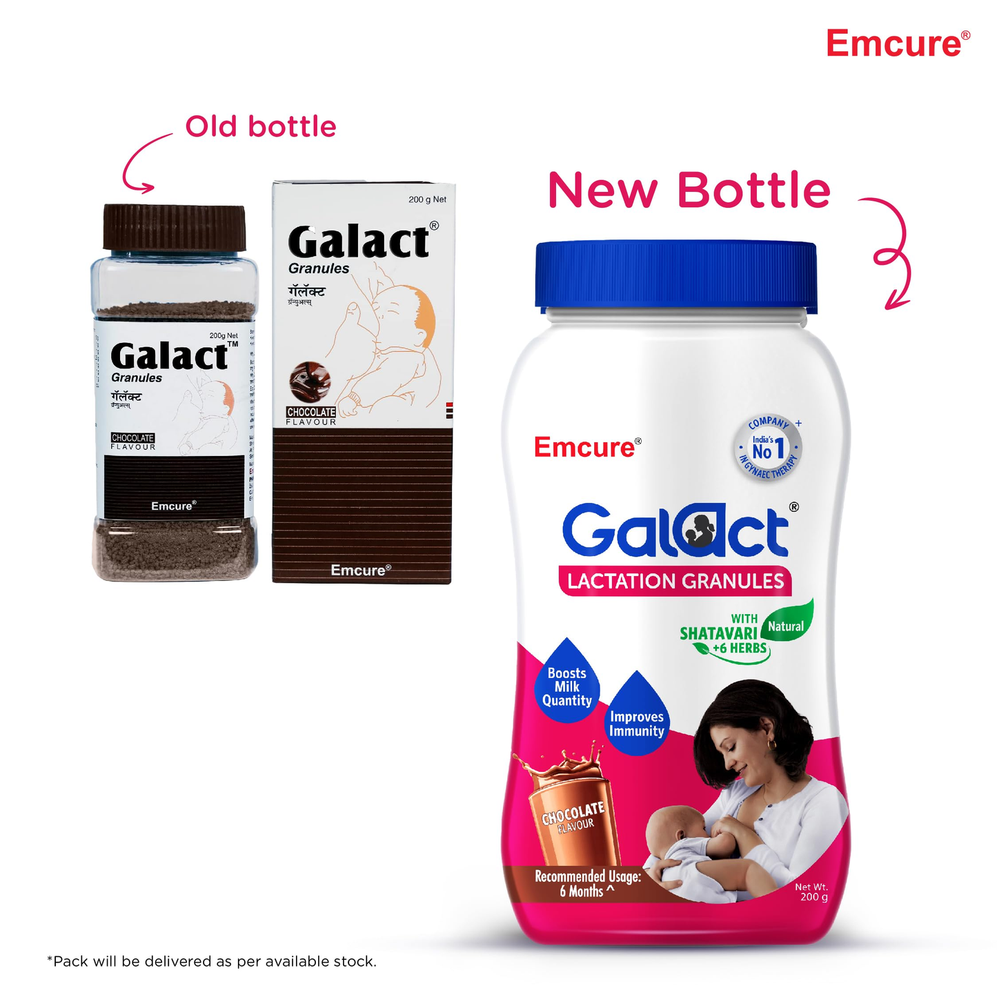 Galact Granules Lactation Granules - Chocolate Flavor With Shatavari - Swadesiicart