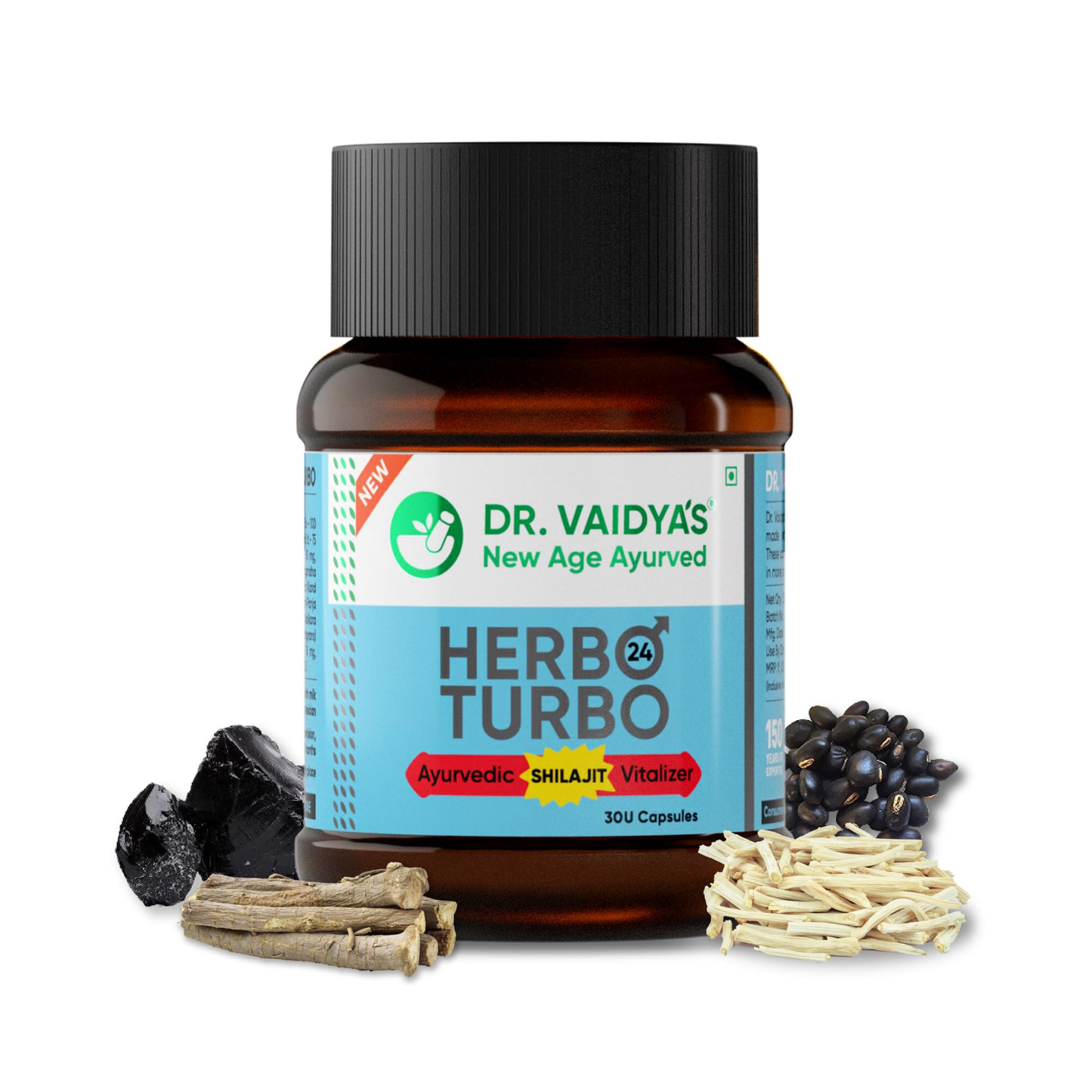 Dr. Vaidya's Herbo 24 Turbo Capsules For Men | Swadesiicart