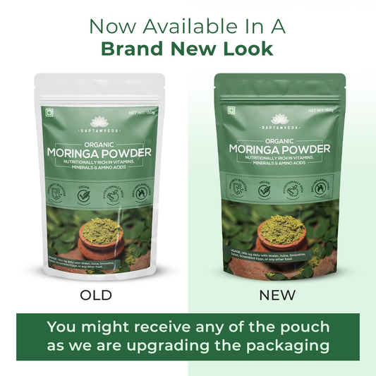 Saptamveda Organic Moringa Powder - Swadesiicart