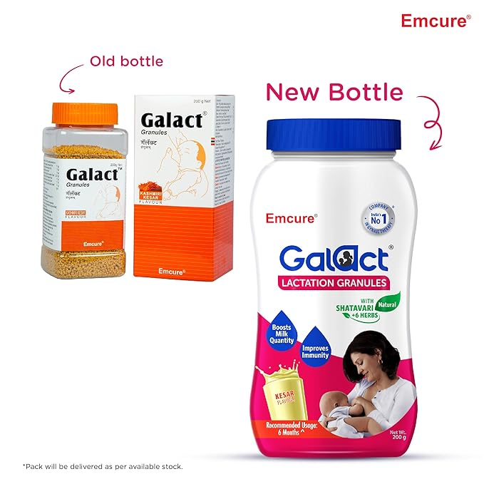 Galact Granules Lactation Granules - Kesar Flavor With Shatavari - Swadesiicart