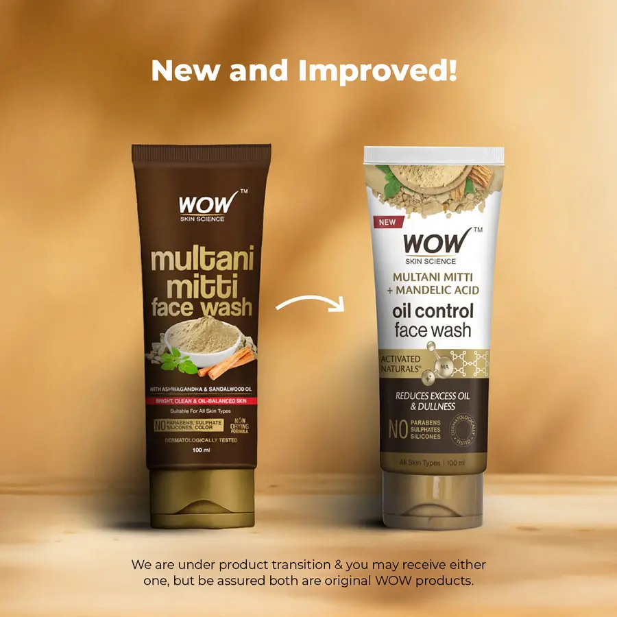 Wow Skin Science Purifying Multani Mitti Face Wash - Swadesiicart