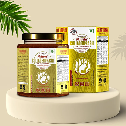 Patanjali Nutrela Collagenprash | Ayurvedic Collagen-Boosting Chyawanprash for Skin & Joint Health