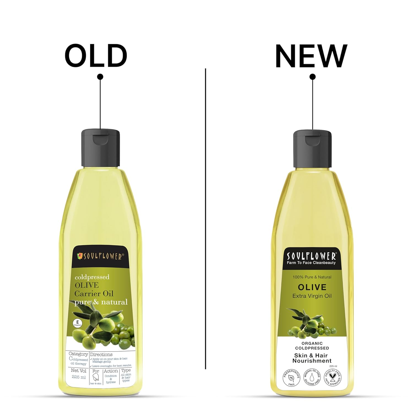 Soulflower Pure & Natural Coldpressed Olive Carrier Oil - Swadesiicart