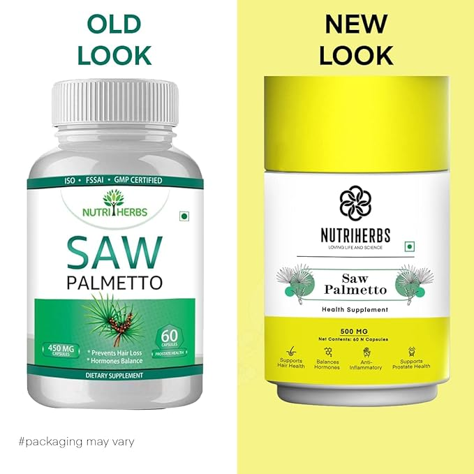Nutriherbs Saw Palmetto 450mg Capsules - Swadesiicart