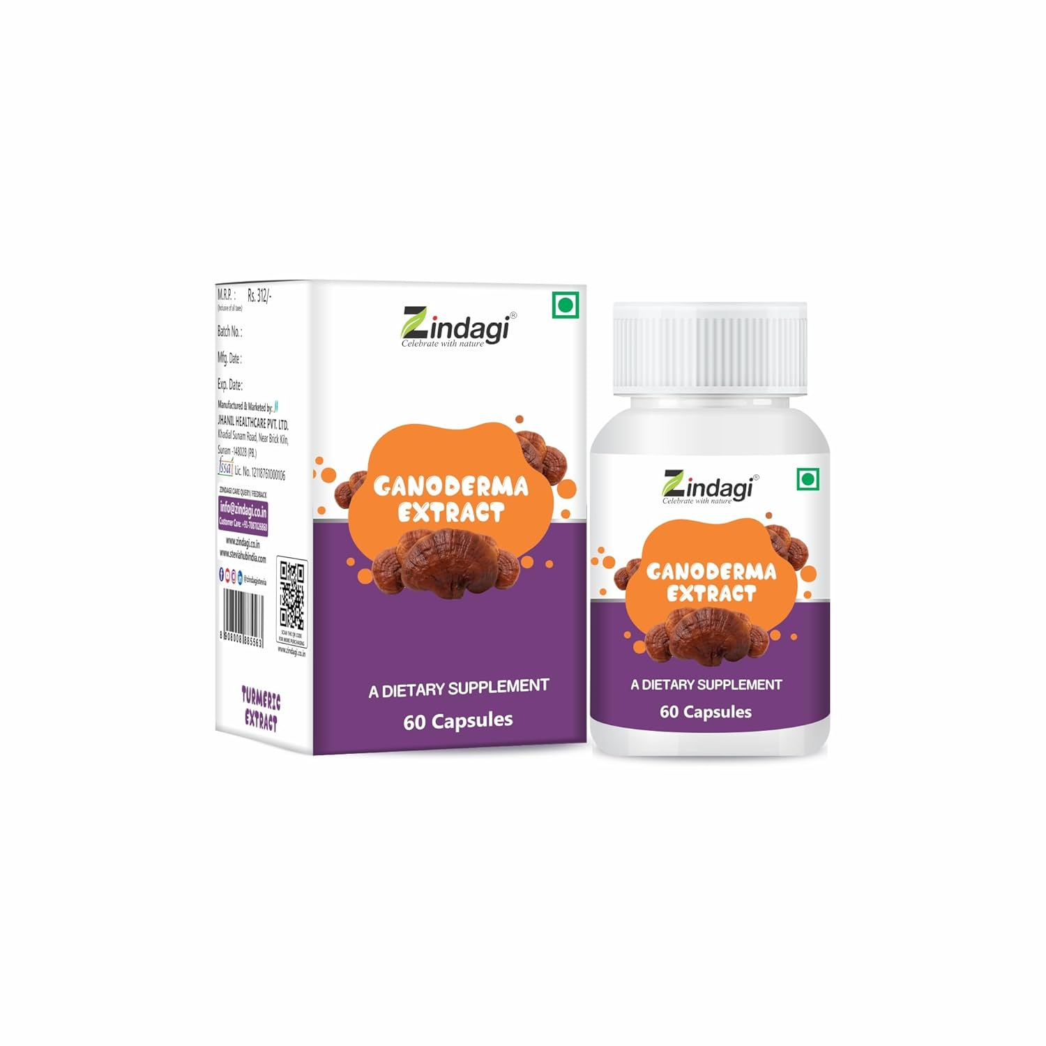 Zindagi Ganoderma Capsules - Swadesiicart