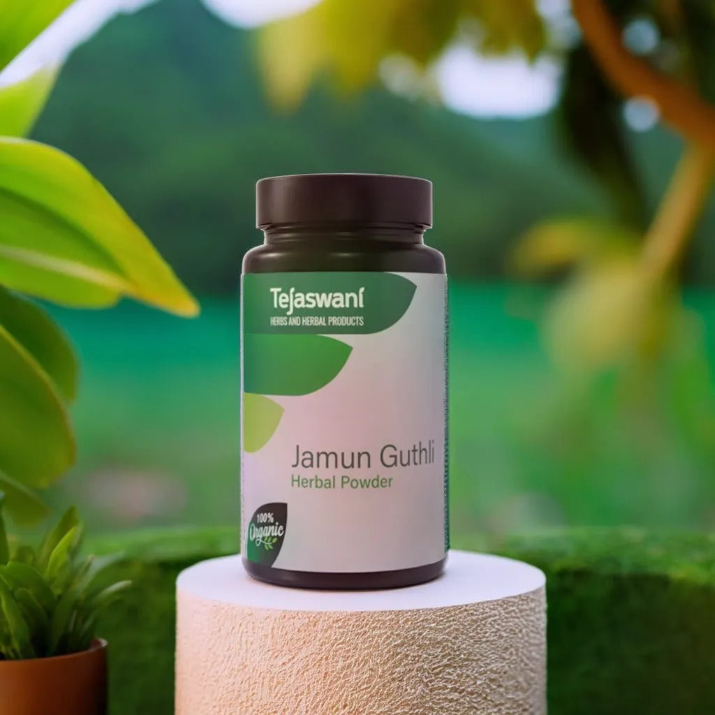 Tejaswani Herbs and Herbal Products Jamun Guthli Powder | Swadesiicart