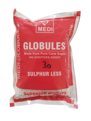 Medi Homeopathy Globules/ Blank Pellets (Size 30) | Swadesiicart