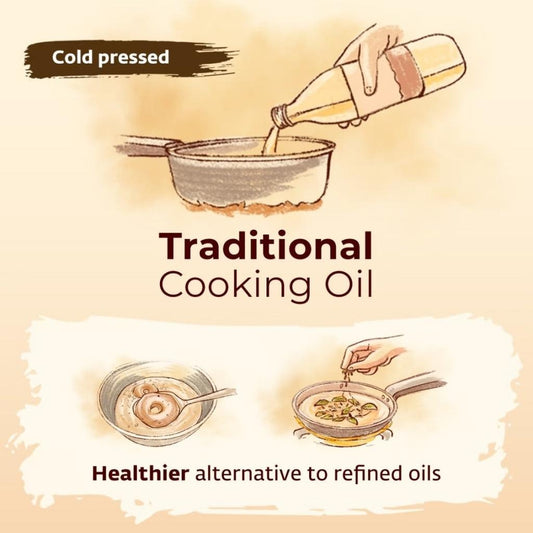 Isha Life Cold Pressed Groundnut Oil - Swadesiicart