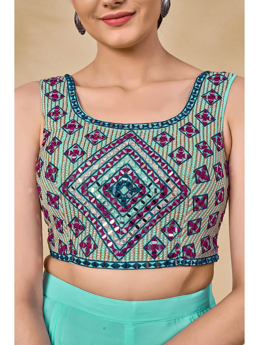 Myra Wine Jacket Style Sharara Suit | Swadesiicart