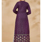 Myra Purple Jacket Style Sharara Suit | Swadesiicart