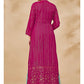 Myra Pink Jacket Style Sharara Suit | Swadesiicart