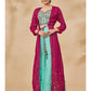 Myra Pink Jacket Style Sharara Suit | Swadesiicart