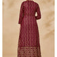Myra Maroon Jacket Style Sharara Suit | Swadesiicart