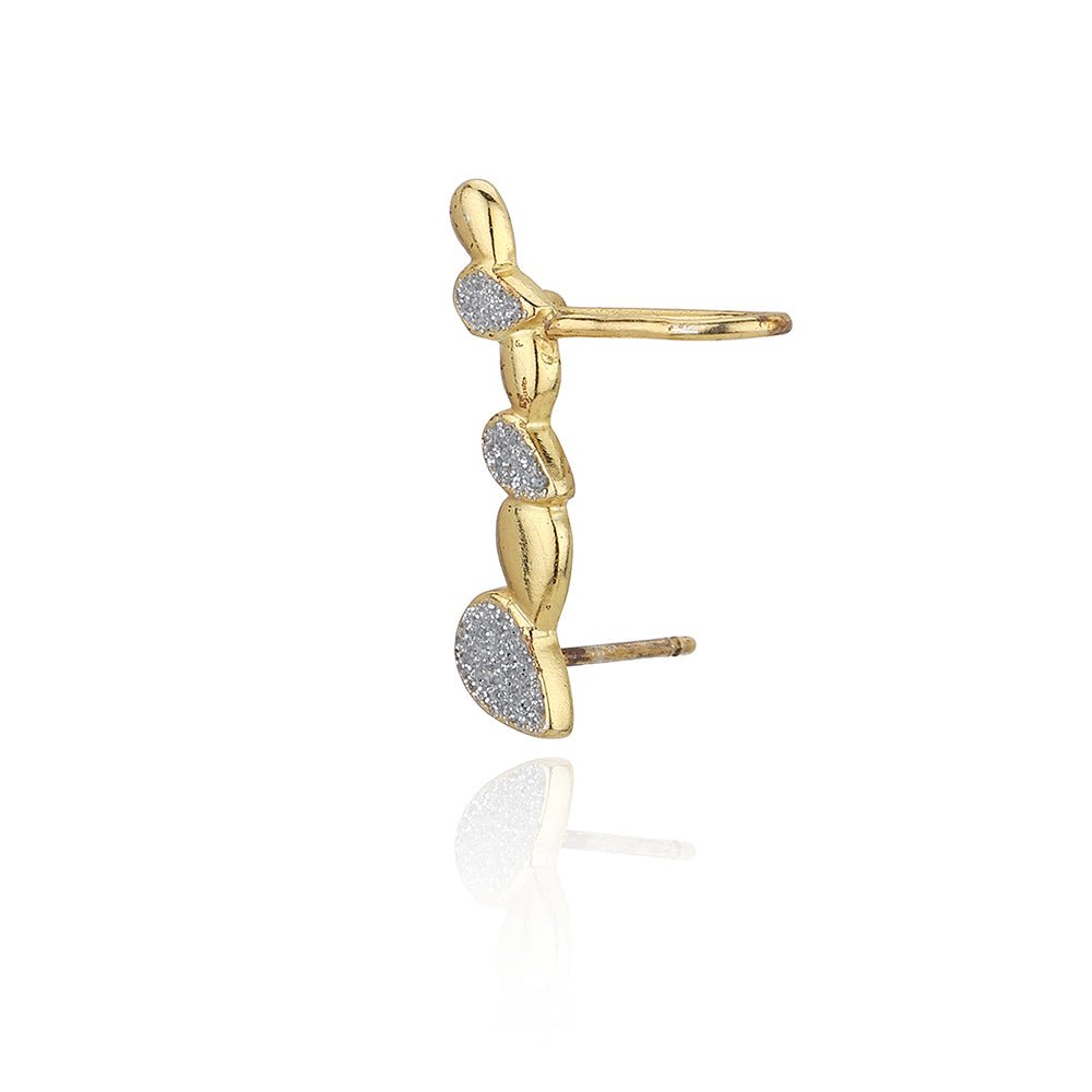 925 Sterling Silver Gold-Polished Circular Hoop Earring - Wahe Jewels - Swadesiicart