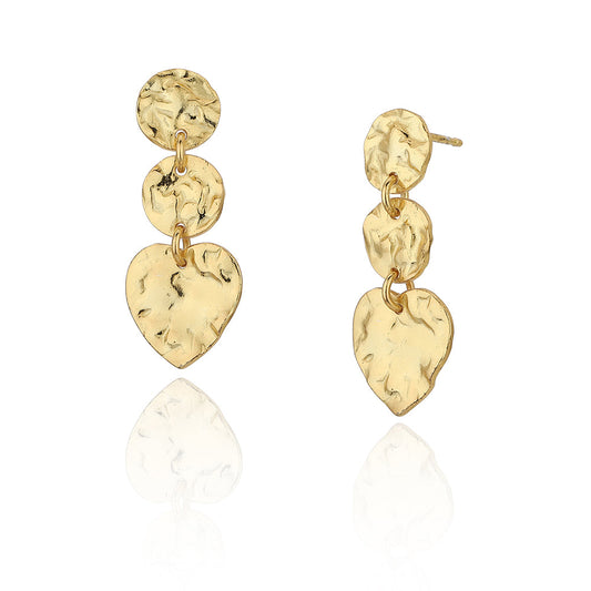 Gold-Polished Crescent Hoop Earring For Women - Wahe Jewels - Swadesiicart